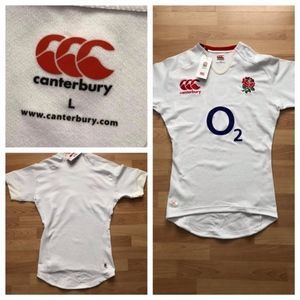 Canterbury England Rugby Jersey Short Sleeve Shirt
